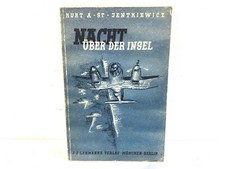 Ancien Livre Allemand ww2 Aviation Nacht uber der insel 82 pages