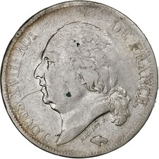France, Louis XVIII, 5 Francs