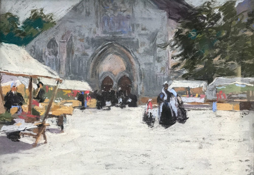 Marché breton dessin - marchÉ,