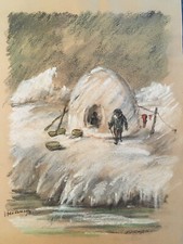 Lot 10 Dessin Peinture Fusain