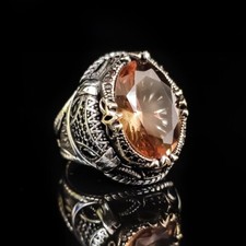 Solid Sterling 925 Silver The Ottoman heritage of high jewelry Men's Ring