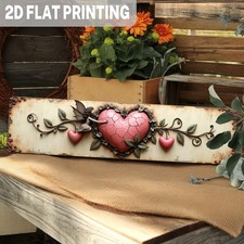 2D Vintage Metal Wall Sign