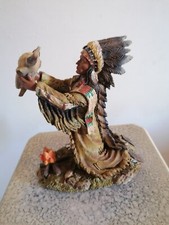 statue indien résine hauteur 20 centimètres