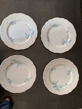 4 Assiettes Plates Porcelaine