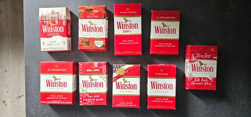 Lot paquets cigarettes vide - cigarettes,