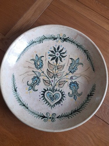 Grand plat artiste - , emile