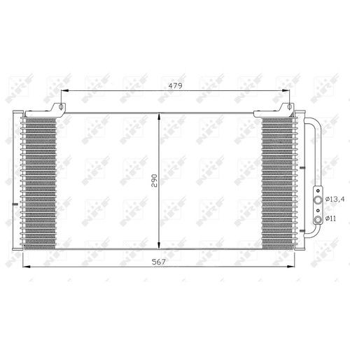 Condensateur climatisation nrf - condensateur,