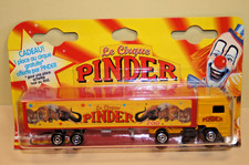 CIRQUE PINDER MAJORETTE =VOLVO SEMI REMORQUE ZOO LA MENAGERIE NEUF BOITE # 1:100