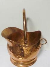 Antique Hand Hammered Copper Coal Scuttle ca. 1850