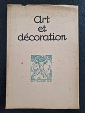 Revue Art et décoration septembre 1921 Paquebot Paris Auguste Delaherche peintre