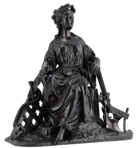 Cérès kaminuhr empire - cérès, clock