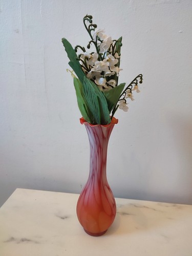 Beau vase verre opaque pate - vase,