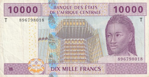 Billet 10000 francs afrique - billet,
