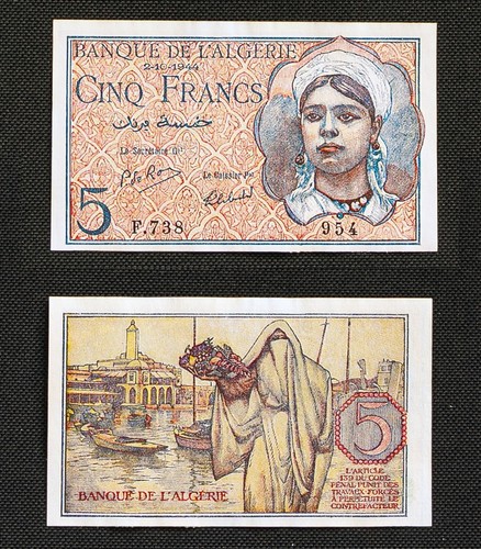 1944 francs algérie - 5,