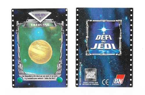 Carte défi jedi - carte, du