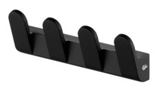 Patère Murale Noir 4 Crochets