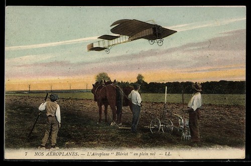 Carte postale avion bleriot - carte,
