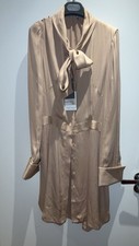 Alexander McQueen Beige Satin