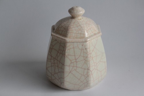Longwy pot couvert faïence - pot,