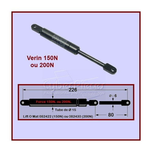 Vérin 150n airlux 45582 - vérin,