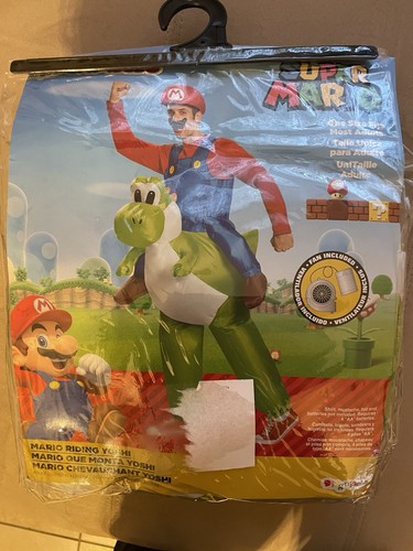 Mario riding yoshi - riding, inflatable
