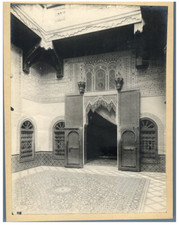 Maroc, Intérieur marocain Vintage silver print Tirage argentique  13x18  C