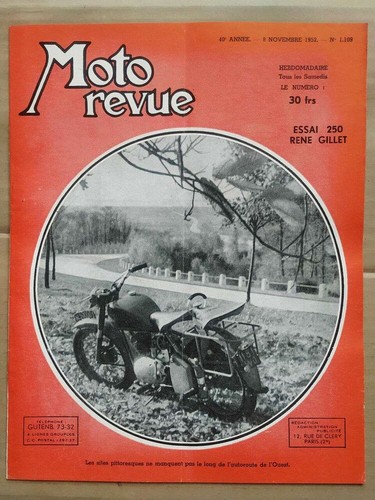 Moto revue 1109 - 1109:, essai