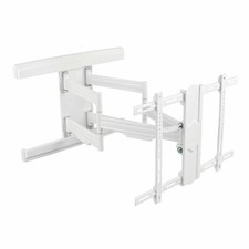 Support Mural Pour TV 37-80 " Jusqu'À 70kg Télescopique 80 CM Pivotant Blanc