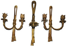 BRONZE DORE à DECOR D'EMBRASE
