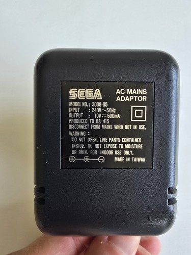 Official sega mains adaptor - sega,
