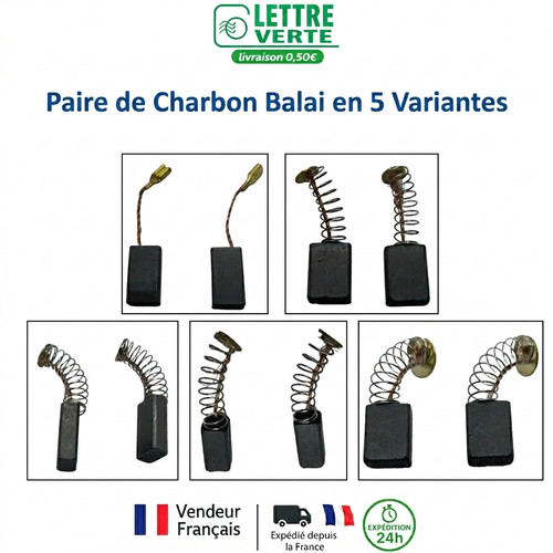 Paire balais charbons - de,