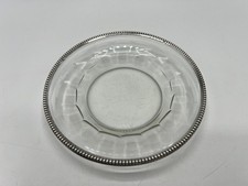 ASSIETTE OU COUPELLE EN ARGENT MASSIF POINCON MINERVE ET CRISTAL