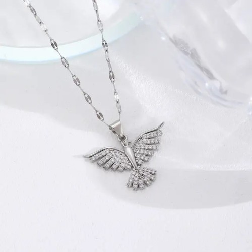 Collier colombe ailée - collier,