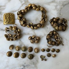 Lot boutons militaires plaque