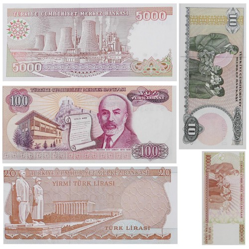 Turquie billets banque - 5,