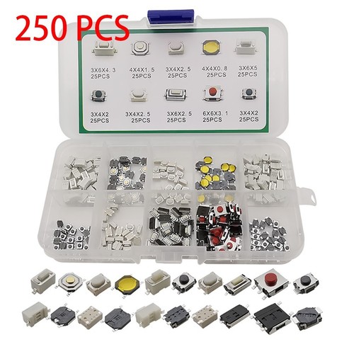 250 valeurs tactile bouton - 250,