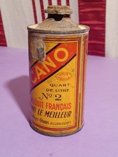 Boite tôle publicitaire 1920 MECANO bidon 1920 NO Miror Lion Noir HUET BISSEUIL