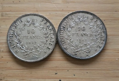 Pièces argent francs - pièces, 10