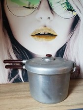 ANCIENNE COCOTTE MINUTE BSGDG ALUMINIUM AUTOCUISEUR VAPEUR BAKÉLITE