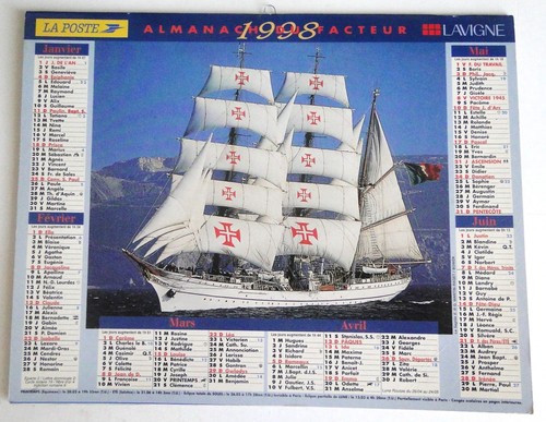 Calendrier almanach du - calendrier,