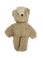 Vintage - Peluche ours beige blanc langue orange 32 cm