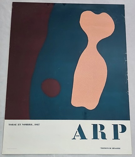 Affiche lithographie jean arp - affiche,