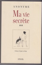MA VIE SECRETE tome 2 Anonyme  Erotique livre