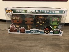 Funko POP Moana Gramma Tala Te Ka Te Fiti Glow Pack De 4 Figurines Disney Boite