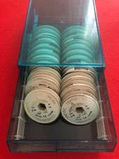 ANCIENNE BOÎTE DE 21 BOBINES DE FIL TORTUE SUPERCONTROL N°14 / 100 m