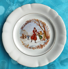 Assiette en porcelaine, mois