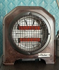 Un vieux radiateur infrarouge CALOR transformé en lampe