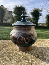 Vase Pot Japonisant Signé En Gres De Puisaye La Borne Pottery French