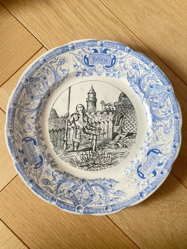 Assiette parlante faience - assiette, en