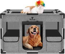 Parc à Chiens Extra Large Cage à Chiens Portable Parc à Chiens en Maille Resp...